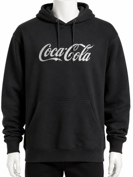 Coca Cola Other - COCA-COLA BLACK HOODIE REFLECTIVE LOGO PULLOVER -XXL